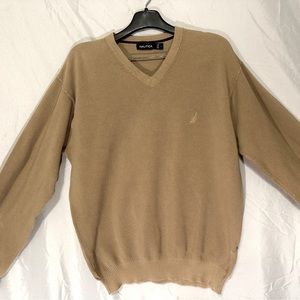 Tan light weight large Nautical pullover